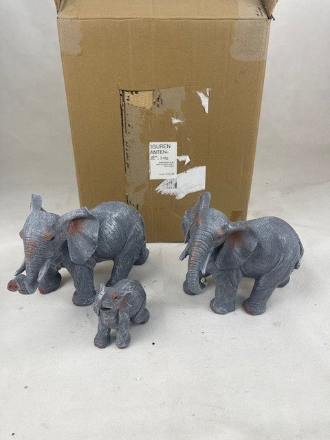 Elefanten Familie Figuren 3er set (B-Ware Rüssel Gebrochen)