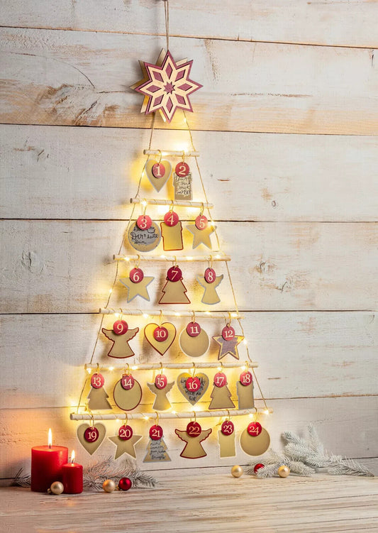 DIY-Adventskalender mit 24 Rubbelkarten Advent Weihnachten Advent-Kalender