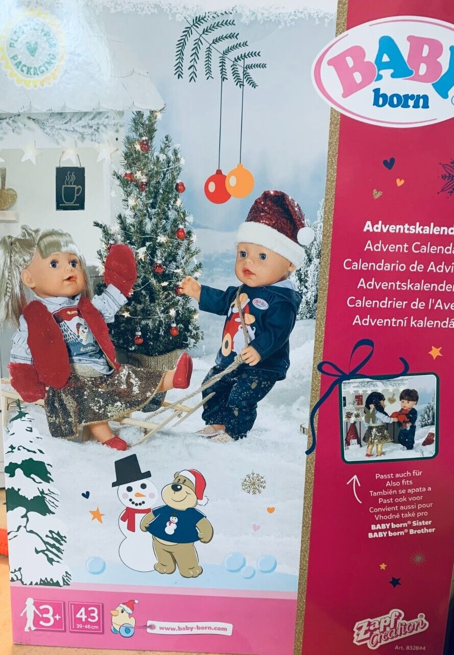 Zapf Creation BABY born 832844 Adventskalender - Zubehör für 43 cm Puppen