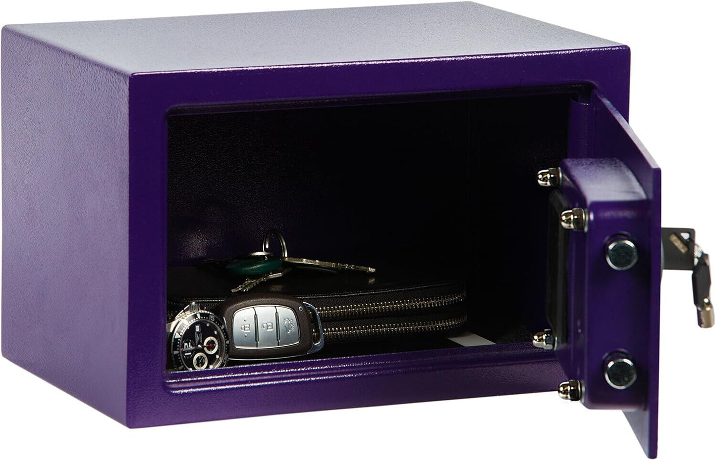 Brihard Home Tresor Safe mit Elektronischem Schloss, 20x31x20cm (HxWxD), Marine