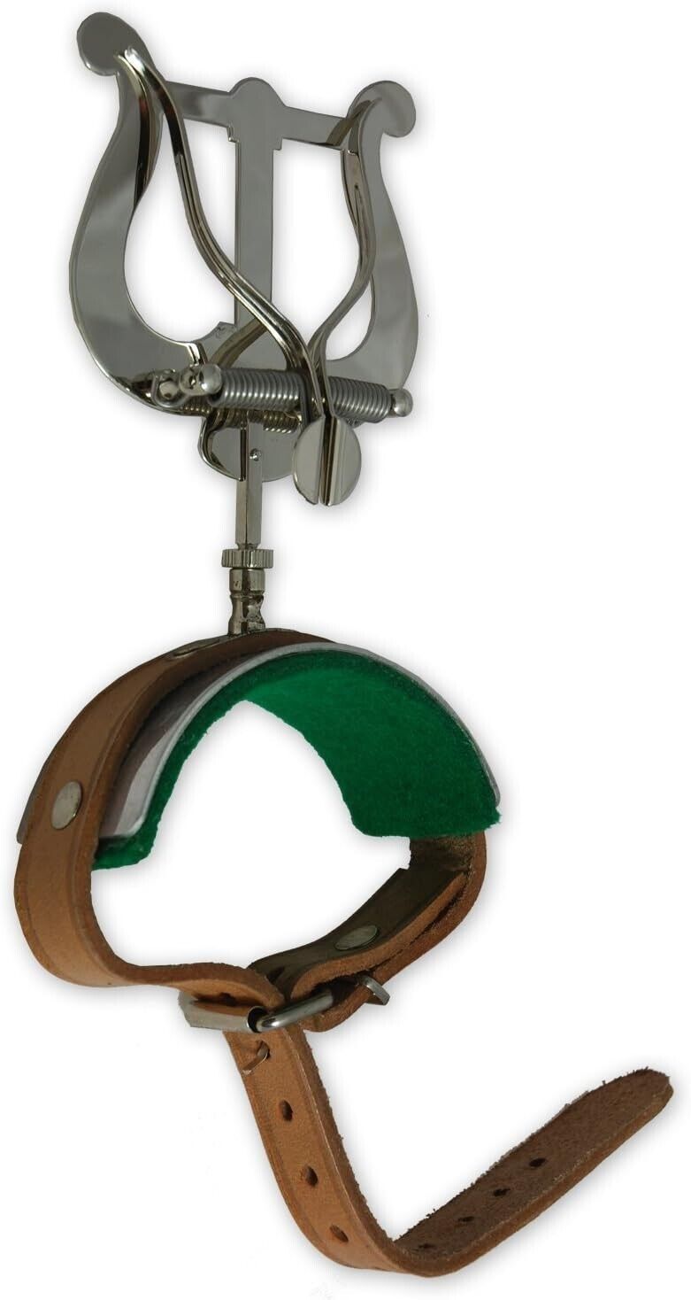 Marschgabel für Querflöte mit Lederarmband Flötenmarschgabel Querflötenm