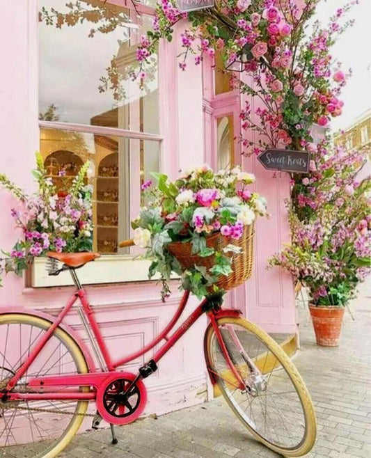 Diamond Painting Bicicletta 40x50 cm Basteln Sie Ihr eigenes Kunstwerk Deko