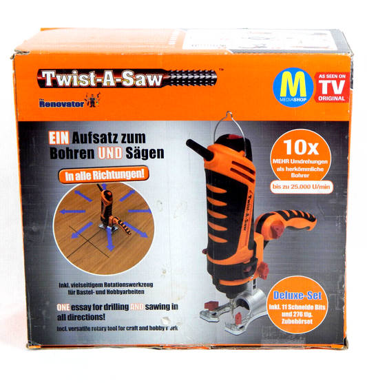 Twist-A-Saw - Multitool, bohrt und sägt mit nur einem Aufsatz