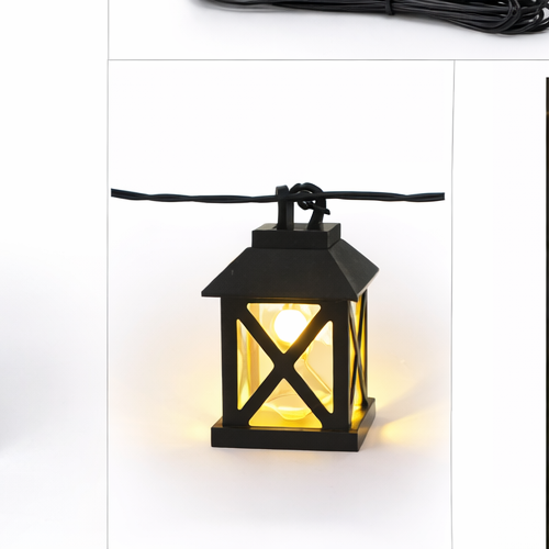 LED Lichterkette Laterna Laternenkette warmweiß Garten Balkon Weltbild
