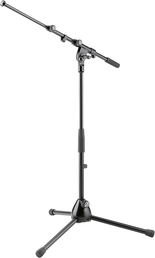 K&M 259 Mikrofonstativ Halbhoch für Drums, 3/8“ Schwarz Stahl, Schwenkarm, bis 7