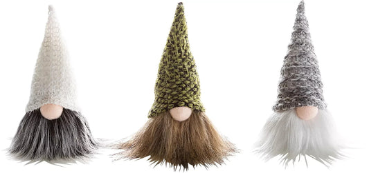 Dekofiguren Wichtel Loki Lobo Lönne 3er Set Figuren Winter Deko 12,5