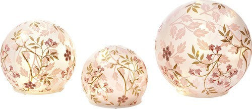 LED Stimmungsleuchten Pink Spring 3er Set Kugel