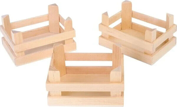 Kiste 3-er Set klein ca.10 x 8 x 5,5 cm  Holz