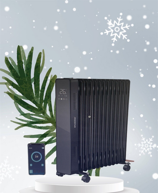 Aigostar Warm Smart 33HO1 – Smarter Ölradiator – 2500 W – Ölgefüllter Heizkörper