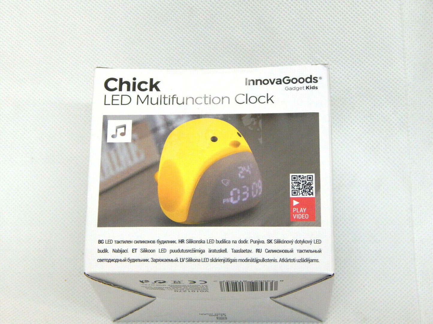 Wiederaufladbarer Silikon-Touch-LED-Wecker Chick InnovaGoods