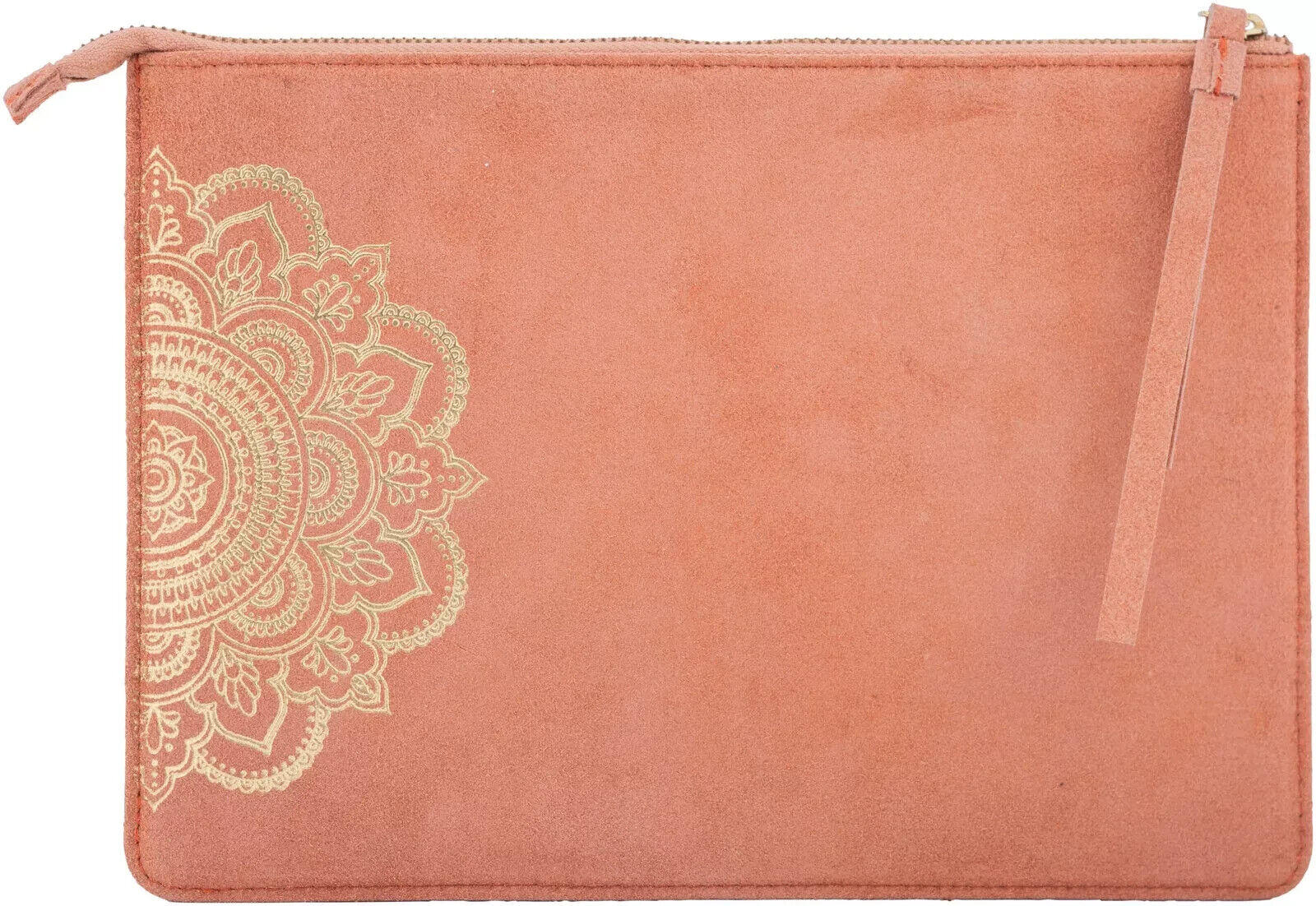 Lederhülle "Mandala" Gepolsterte Tabletthülle Wildleder 28,5 x 20 cm