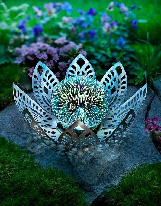 LED-Kugelleuchte "Bloom" mit 3D-Lichteffekt LED Garten Deko Wohnungs Dekoration