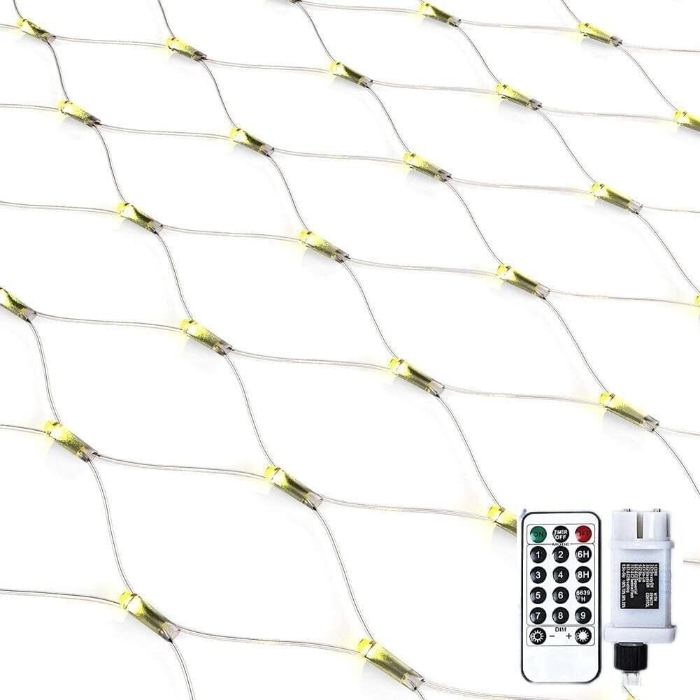Lichternetz Lichtervorhang Warmweiß mit 160 LEDs