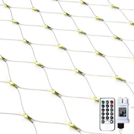 Lichternetz Lichtervorhang Warmweiß mit 160 LEDs
