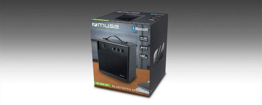 Muse M-660 BT Bluetooth-Lautsprecher mit AUX-Eingang (3,5mm) und komfortablen Tr