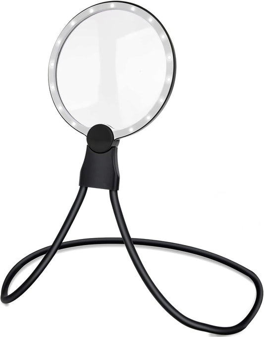 Handfreies Vergrößerungsglas mit hängendem Licht, 3-in-1 Tischvergrößerungsglas,