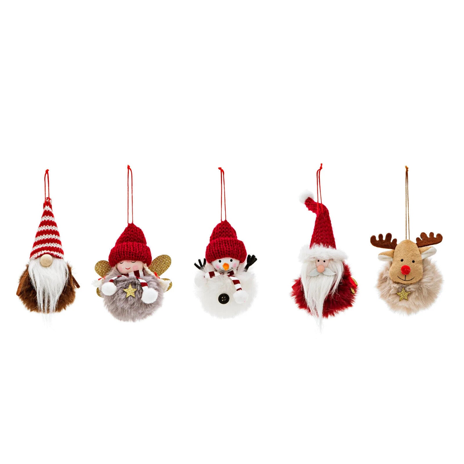 Weihnachtsanhänger "Weihnachtsfreunde" 5er-Set