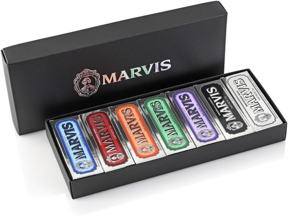 MARVIS Travel Zahnpasta Set 7x25ml