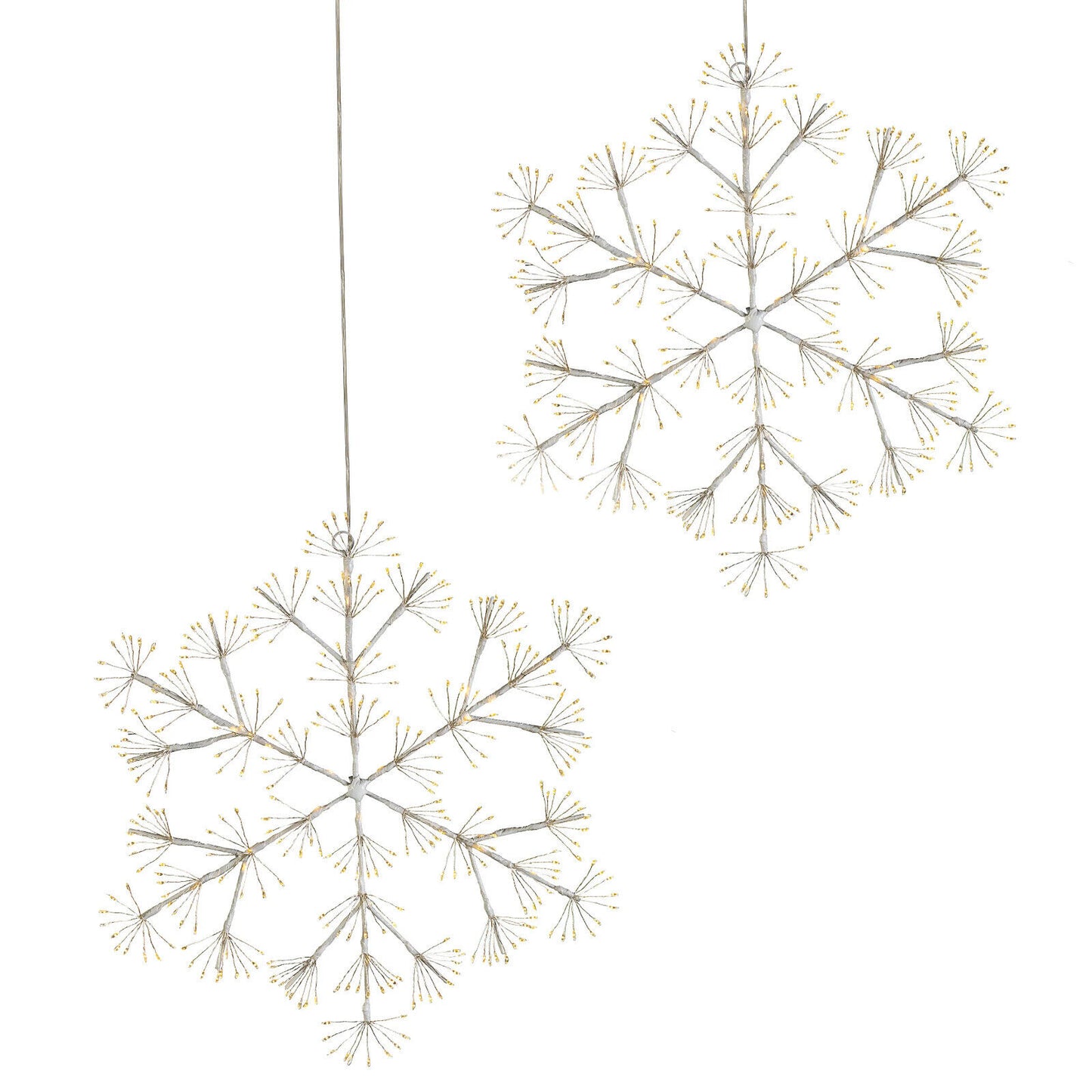 LED-Dekohänger "Schneeflocke" 2er-Set, 720 LEDs LED Advent Deko Weihnachten