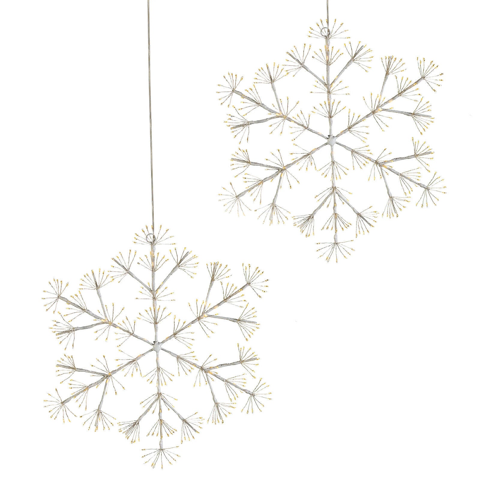 LED-Dekohänger "Schneeflocke" 2er-Set, 720 LEDs LED Advent Deko Weihnachten