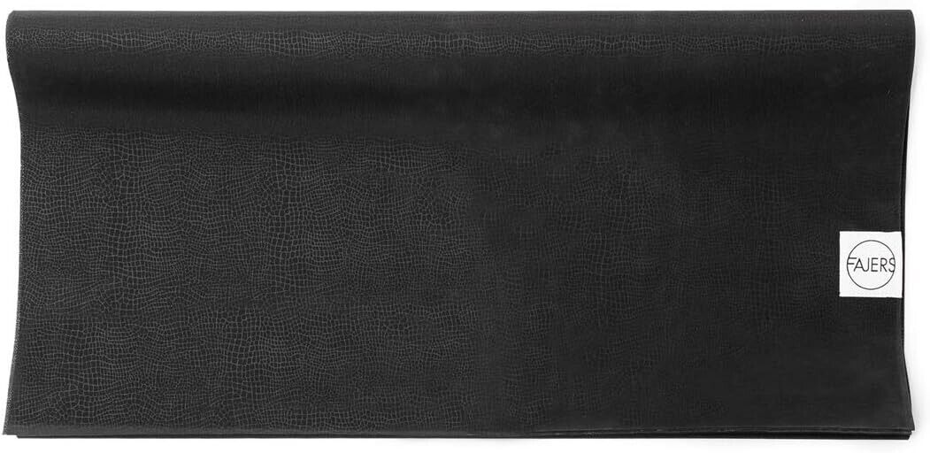 Fajers Reise-Yogamatte extrem Grip 180x61cm in schwarz