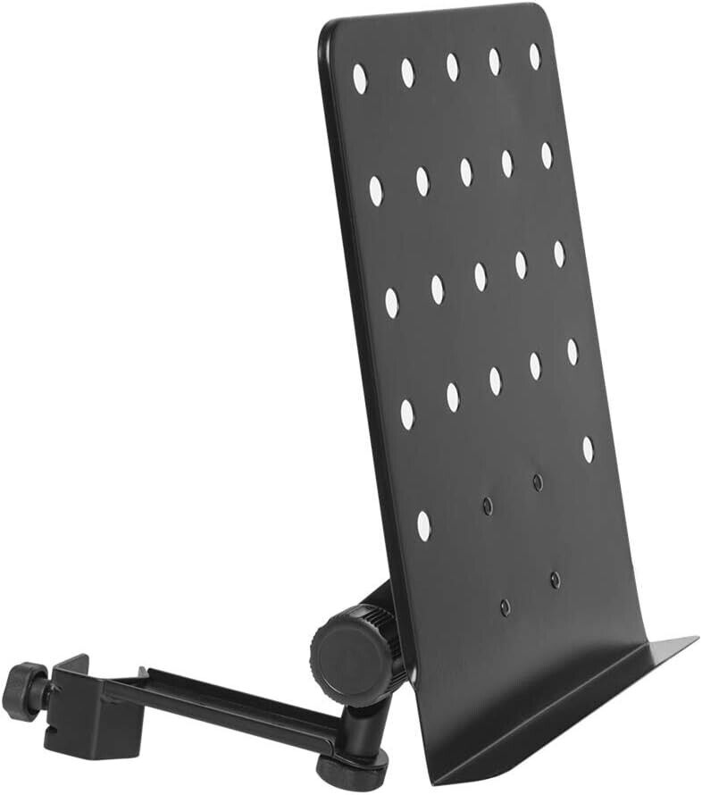 Stagg MUS-ARM 1 Notenständer zum Anklemmen klein mit Lochblechauflage Metall sch