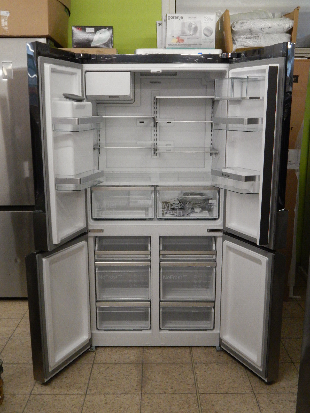 Siemens Multi Door iQ700 KF96DPPEA Stand Kühl-Gefrierkombination Side-by-Side