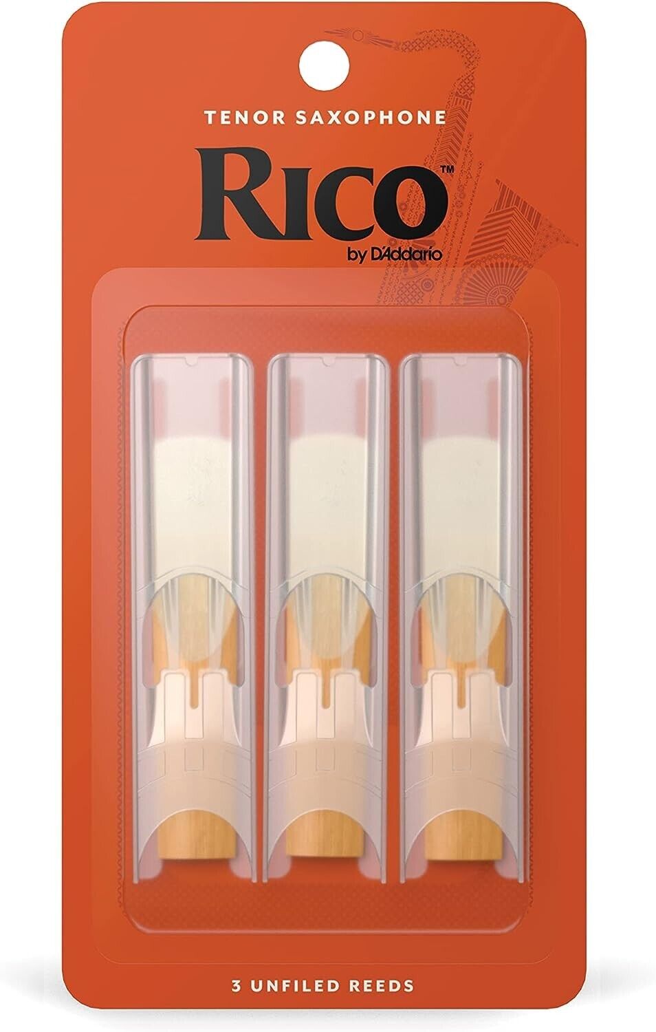 D'Addario Woodwinds - Rico Tenorsaxophonblätter - Tenor Saxophon Blätter - Stärk