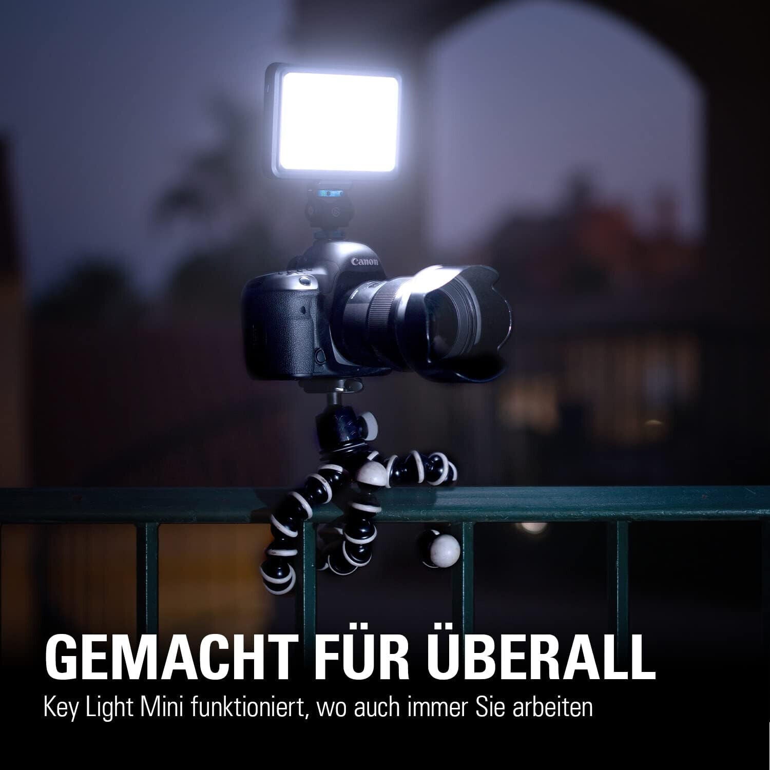 Elgato Key Light Mini - Tragbares LED-Panel für Streaming, Videokonferenzen