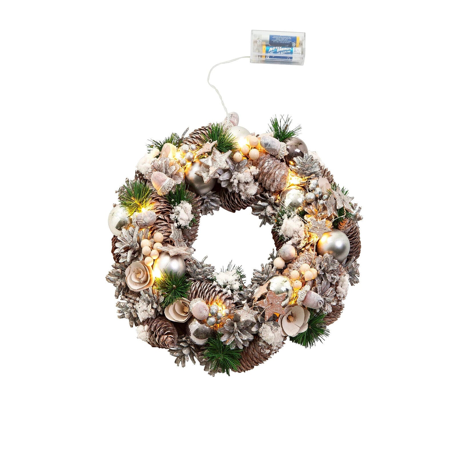 LED-Türkranz "Winterzauber" 31cm Weihnachtsdeko Advent Dekoration Wohnungsdeko