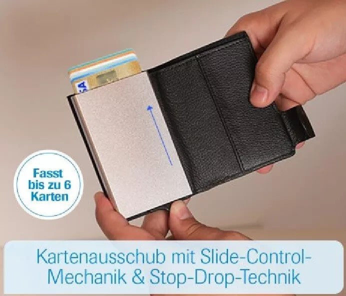 Card Guard Herren Geldbeutel RFID geschützt Geldbörse Portemonnaie Brieftasche