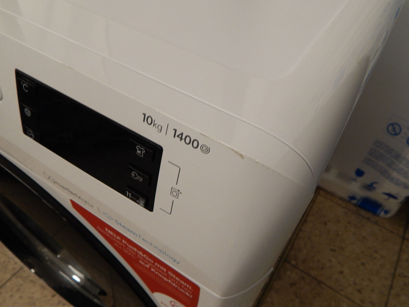 Privileg PWFV X 1073 A Waschmaschine 10kg Dampf-Programme 1400U/min in Weiß