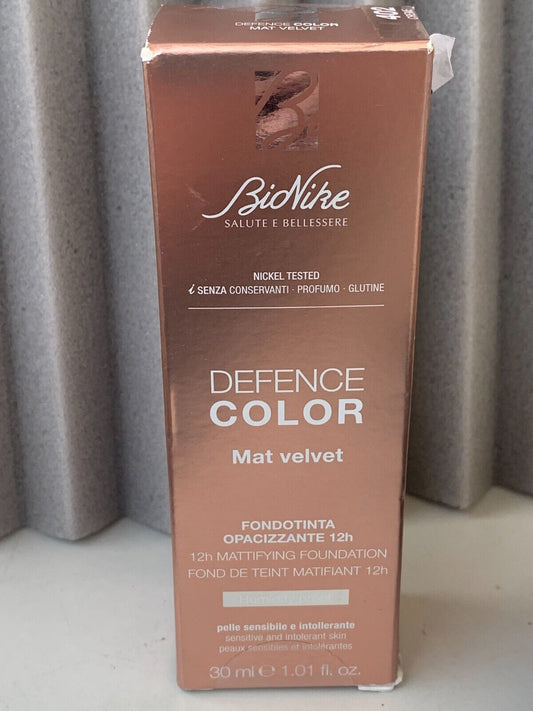 BioNike Defence Color - Mat Velvet Fondotinta Opacizzante con SPF15 N. 402, 30m
