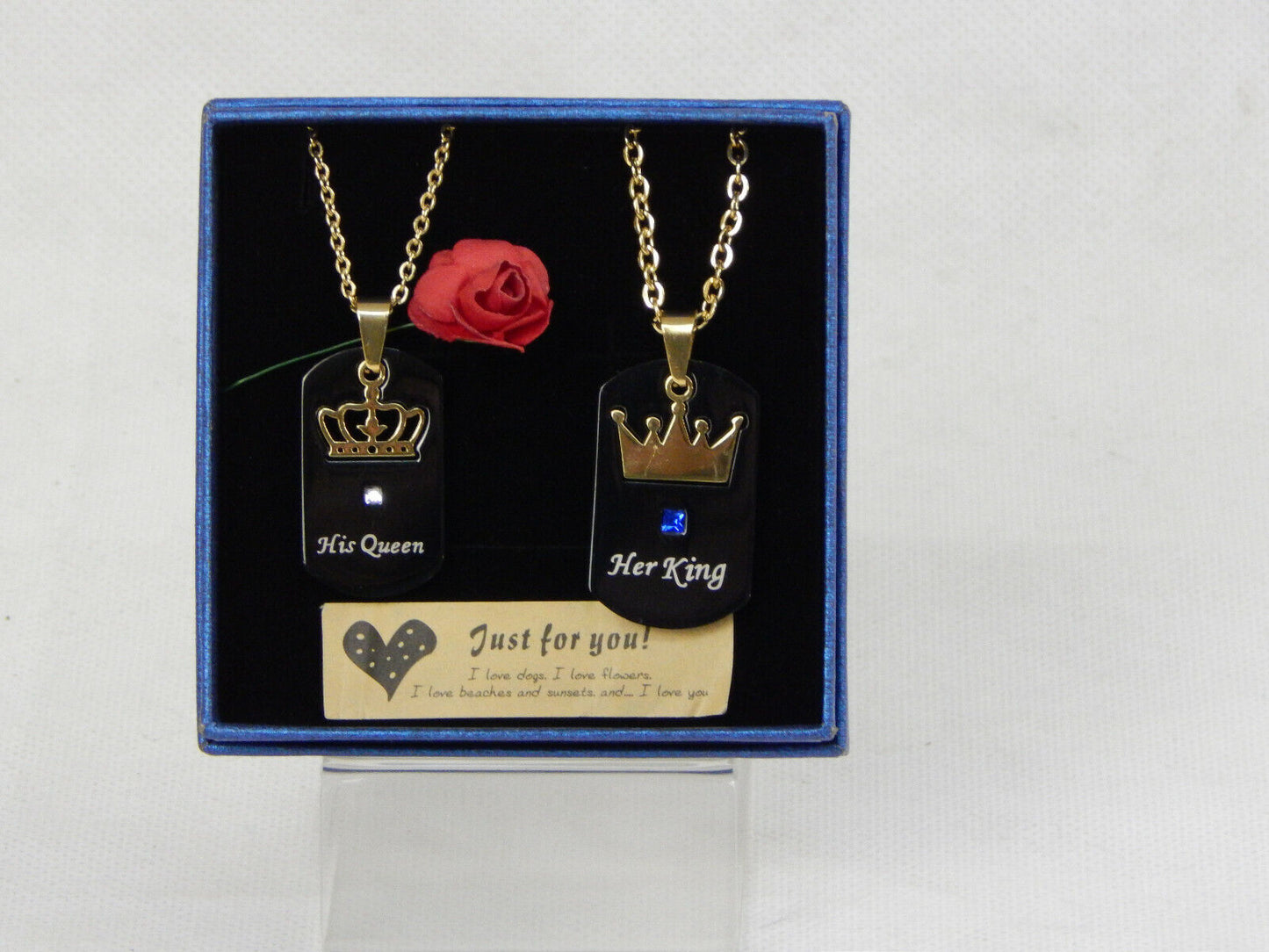 Valentinstag Geschenk Idee Liebe Pärchen Halskette Kette Partneranhänger Schmuck