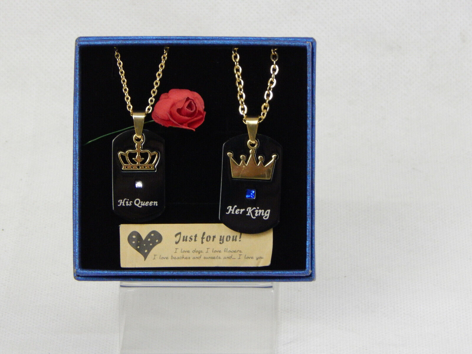 Valentinstag Geschenk Idee Liebe Pärchen Halskette Kette Partneranhänger Schmuck