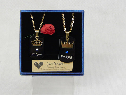 Valentinstag Geschenk Idee Liebe Pärchen Halskette Kette Partneranhänger Schmuck