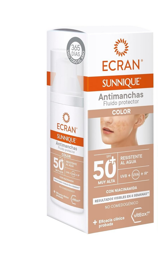 Ecran Sunnique Antimanchas Color  50 Ml
