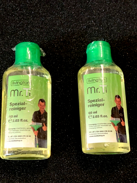 2 Flaschen Spezialreiniger 60ml Reinigungsmittel Mr.TI