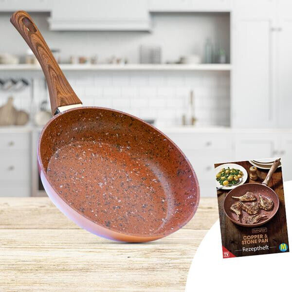 Livington Copper & Stone Pan Pfanne mit Antihaftbeschichtung / 28cm