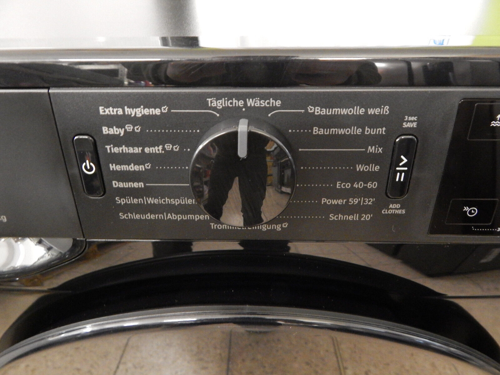 Gorenje 8kg Waschmaschine WNFHEI 84 ADPSB, 1400U/min Dampffunktion in Schwarz