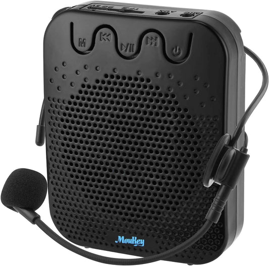 Mini Sprachverstärker 10 W, Moukey Tragbarer wiederaufladbarer Voice Amplifier