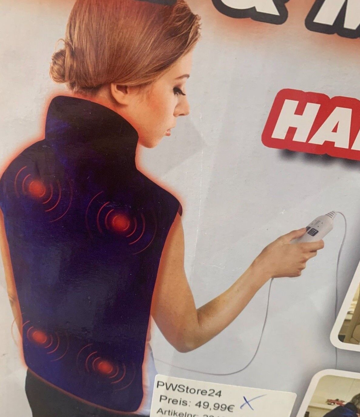 Backnetix Wrap Thermal Heiz- und Massagedecke, Heizkissen, Wärmekissen, Wärmede