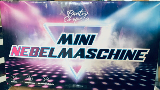 Partyshop24 500W Mini Nebelmaschine - Tragbare Smoke Maschine mit bunten LED's &