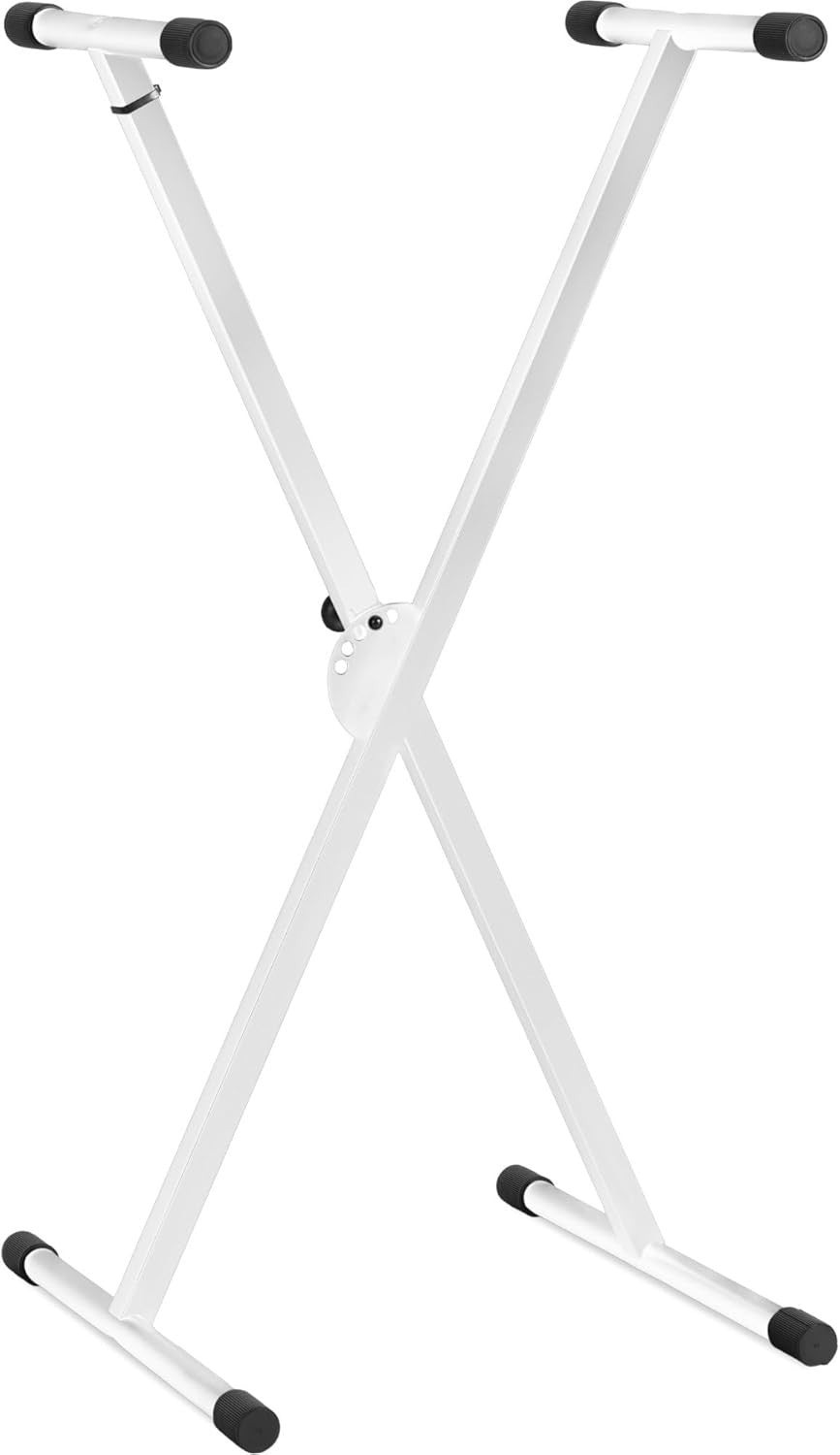 Stabil X Keyboard Ständer Stativ Stage Piano Stand Schere weiß klappbar Höhe