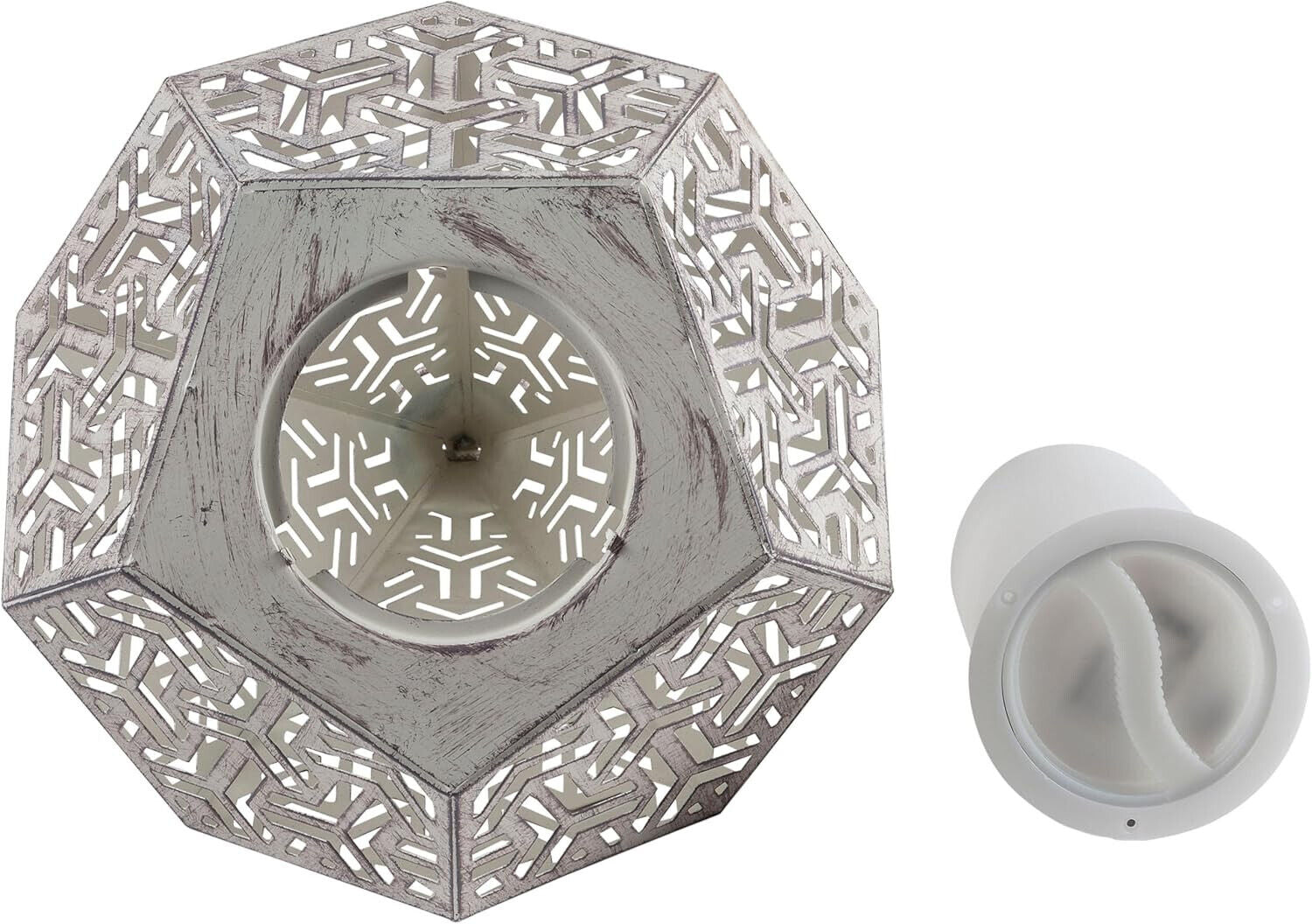 LED-Laterne Pyramide Flammeneffekt Exotische Lichteffekte LED Advent Dekoration