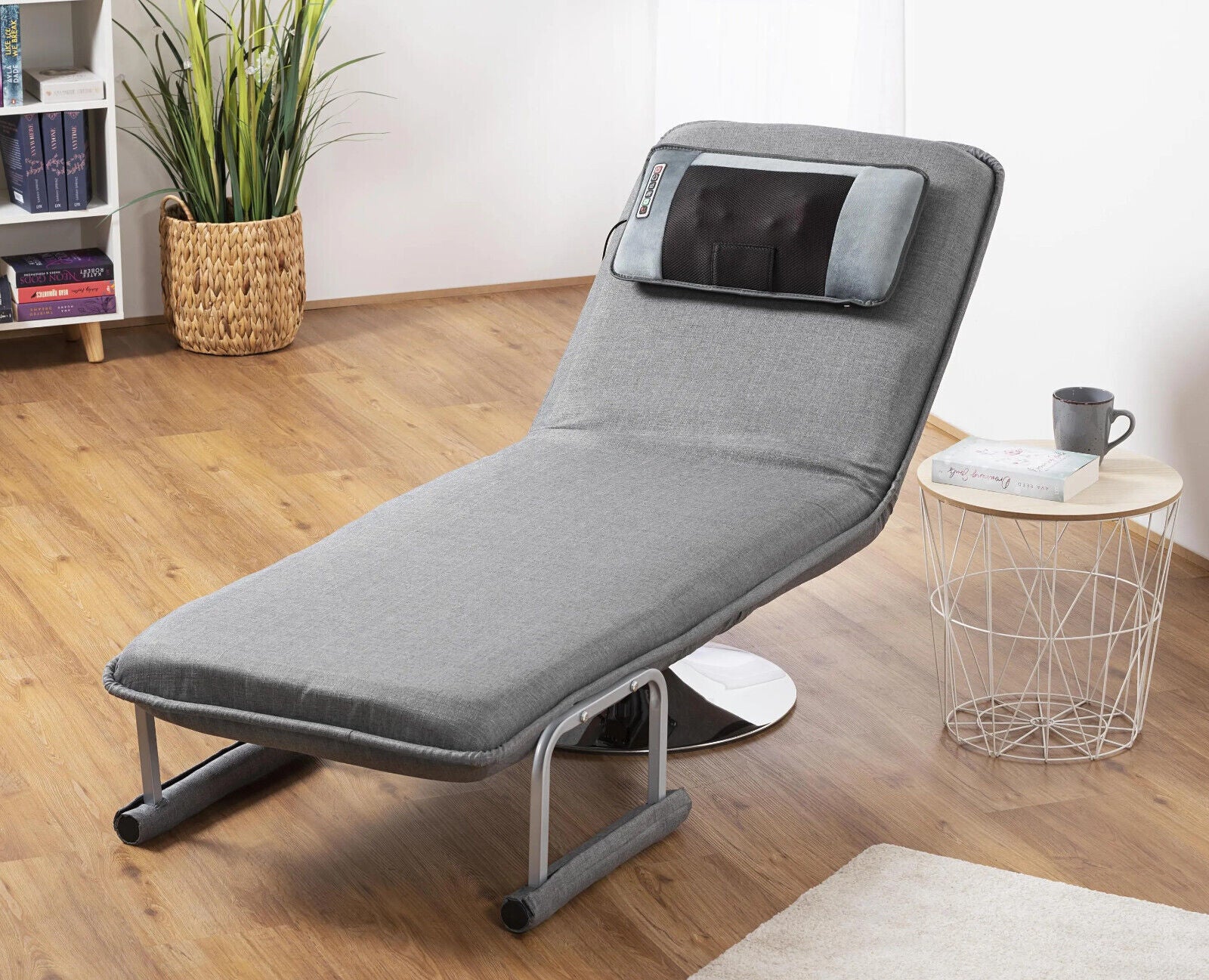 Orbisana Massagematte mit Lendenkissen Ganzkörper Massage Matte in Grau