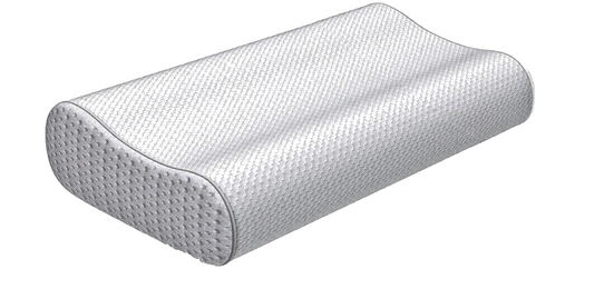 Memory Foam Nackenkissen, Ergonomisches Kopfkissen, Seitenschläferkissen Weis