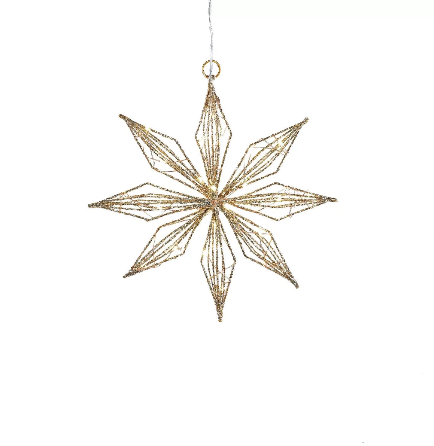 LED-Hängedeko Stern "Shine" 30 cm Wohnungsdeko Weihnachtsdeko Advent Dekoration