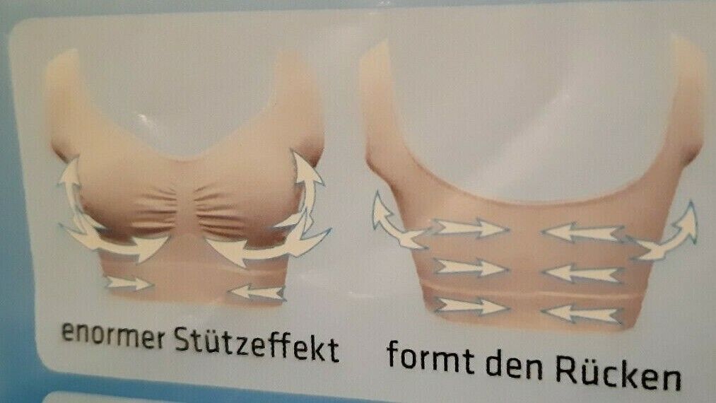 Ahh bra - DerWohlfühl BH- 3er Set - nahtloser BH Ersatz und ohne Büge Größe S
