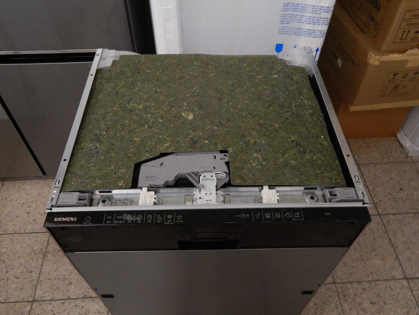 Siemens iQ500 SX65EX07CE vollintegrierbarer Geschirrspüler 14 Maßgedecke Schwarz